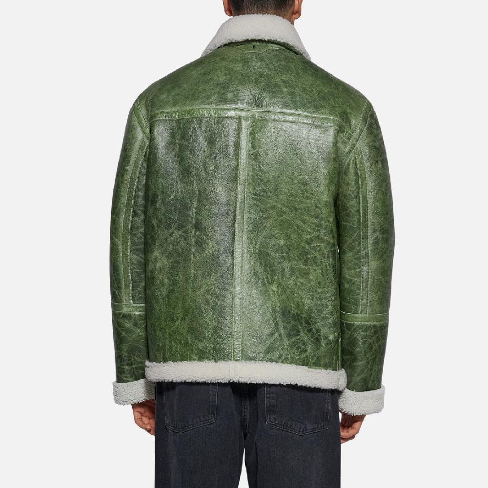 Salvatore Santoro GIACCA IN SHEARLING - GREEN 2025