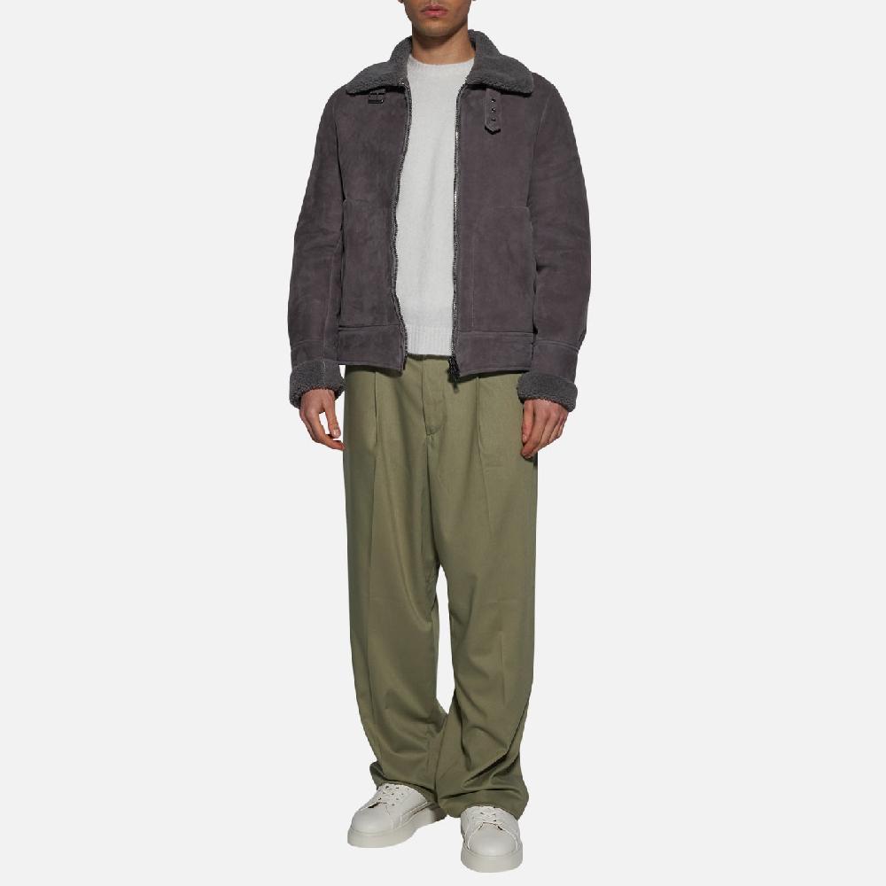 Salvatore Santoro GIACCA IN SHEARLING - ASFALTO 2025
