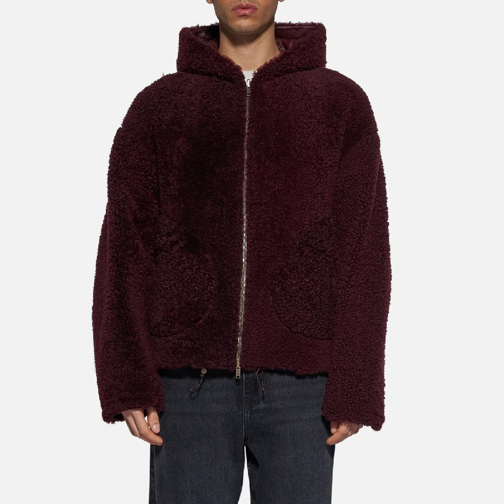 Salvatore Santoro GIACCA IN SHEARLING - BORDEAUX In Linea