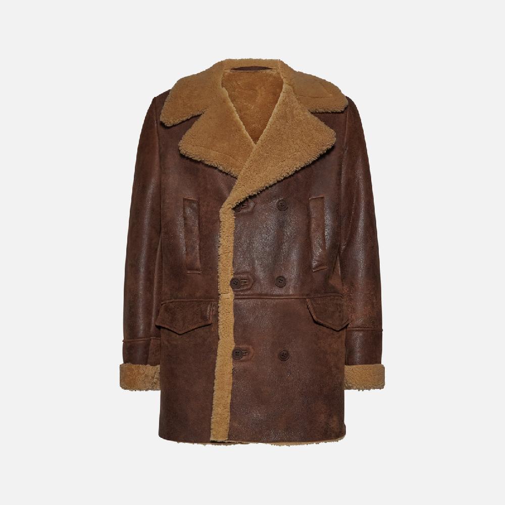 Salvatore Santoro GIACCA IN SHEARLING - RUST Promozione