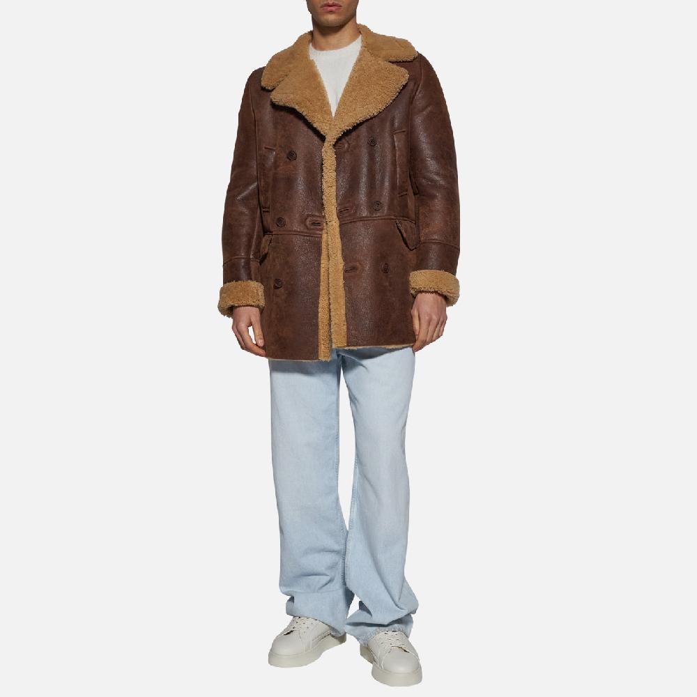 Salvatore Santoro GIACCA IN SHEARLING - RUST Promozione