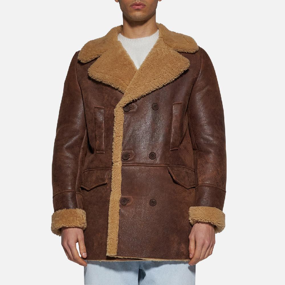 Salvatore Santoro GIACCA IN SHEARLING - RUST Promozione