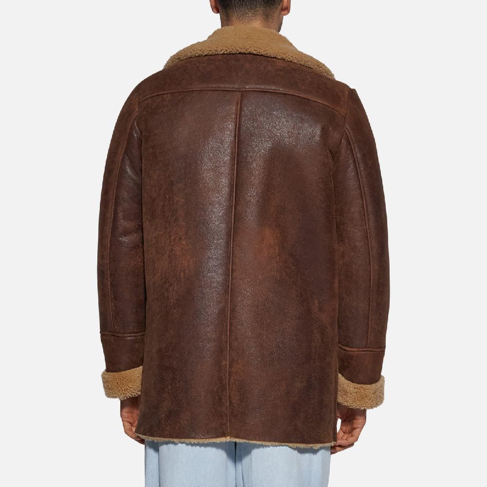 Salvatore Santoro GIACCA IN SHEARLING - RUST Promozione