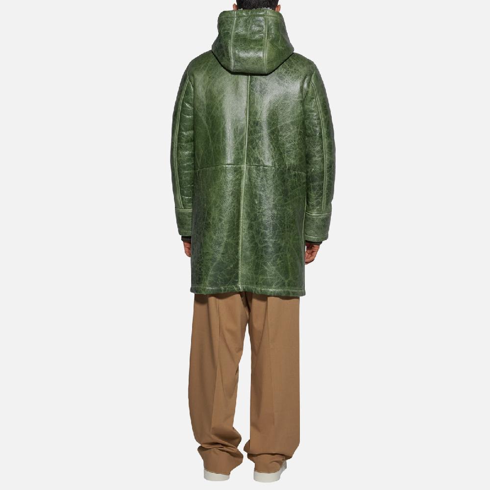 Salvatore Santoro GIACCA IN SHEARLING - GREEN Spedizione Gratuita