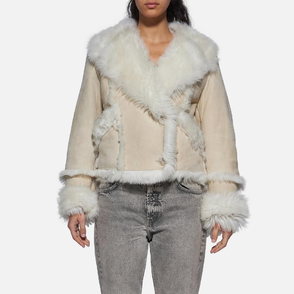 Salvatore Santoro GIACCA IN SHEARLING - IVORY Fino Al -60%