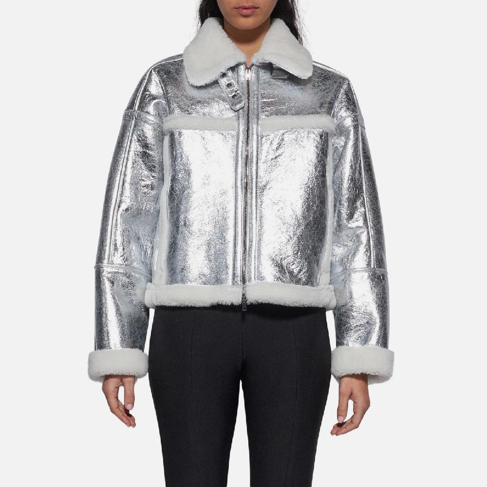 Salvatore Santoro GIACCA IN SHEARLING - SILVER Affare Del Giorno