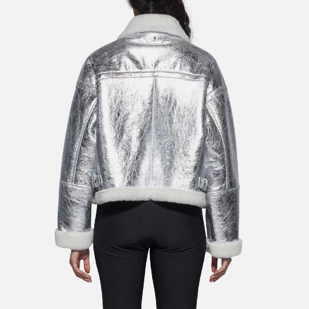 Salvatore Santoro GIACCA IN SHEARLING - SILVER Affare Del Giorno