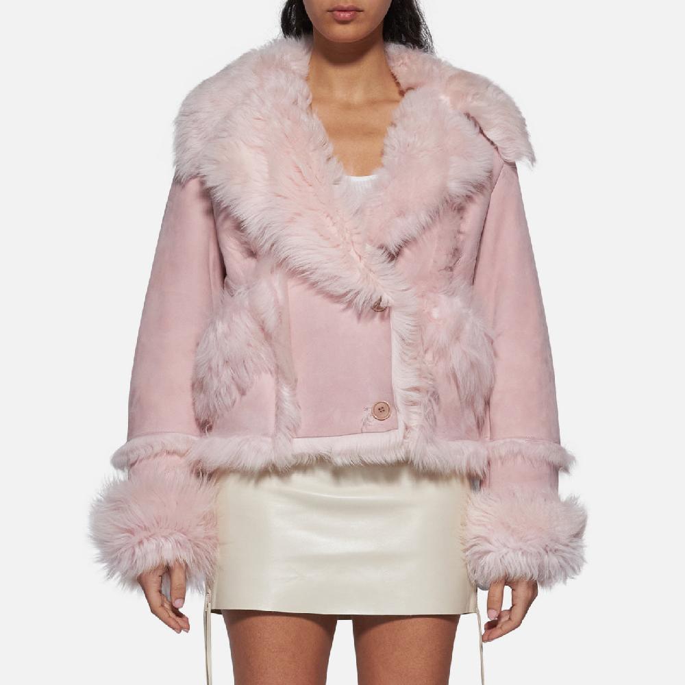 Salvatore Santoro GIACCA IN SHEARLING - ROSE Prezzo Ridotto