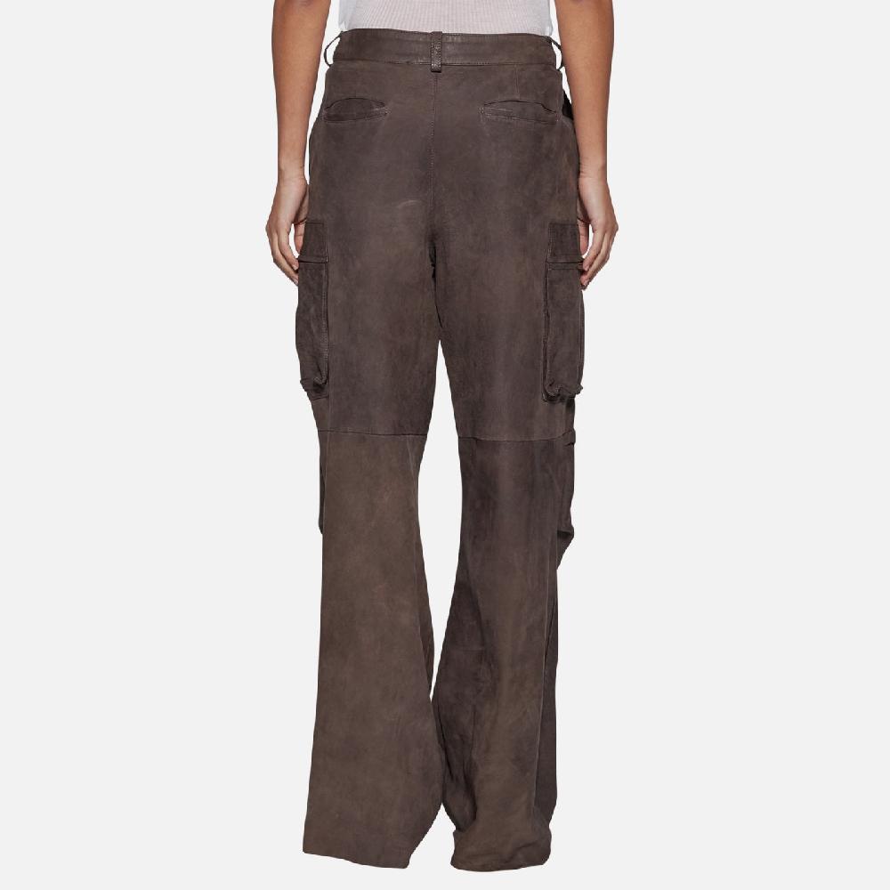 Salvatore Santoro PANTALONE IN PELLE - STONE Sconto