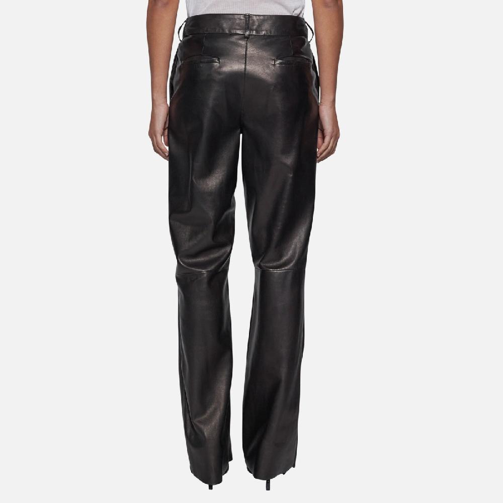 Salvatore Santoro PANTALONE IN PELLE - BLACK Offerta