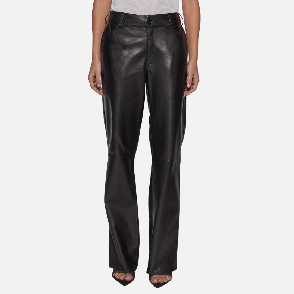 Salvatore Santoro PANTALONE IN PELLE - BLACK Offerta