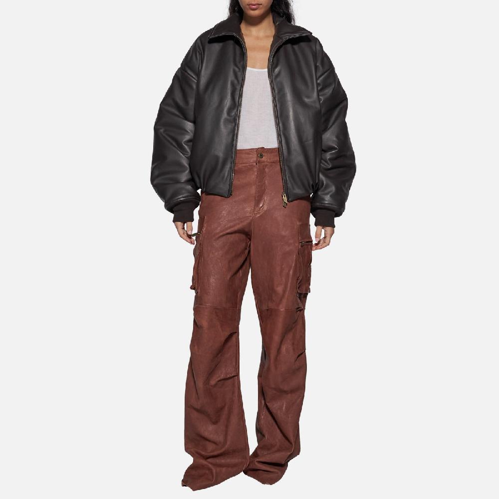 Salvatore Santoro PANTALONE IN PELLE - WOOD Economico