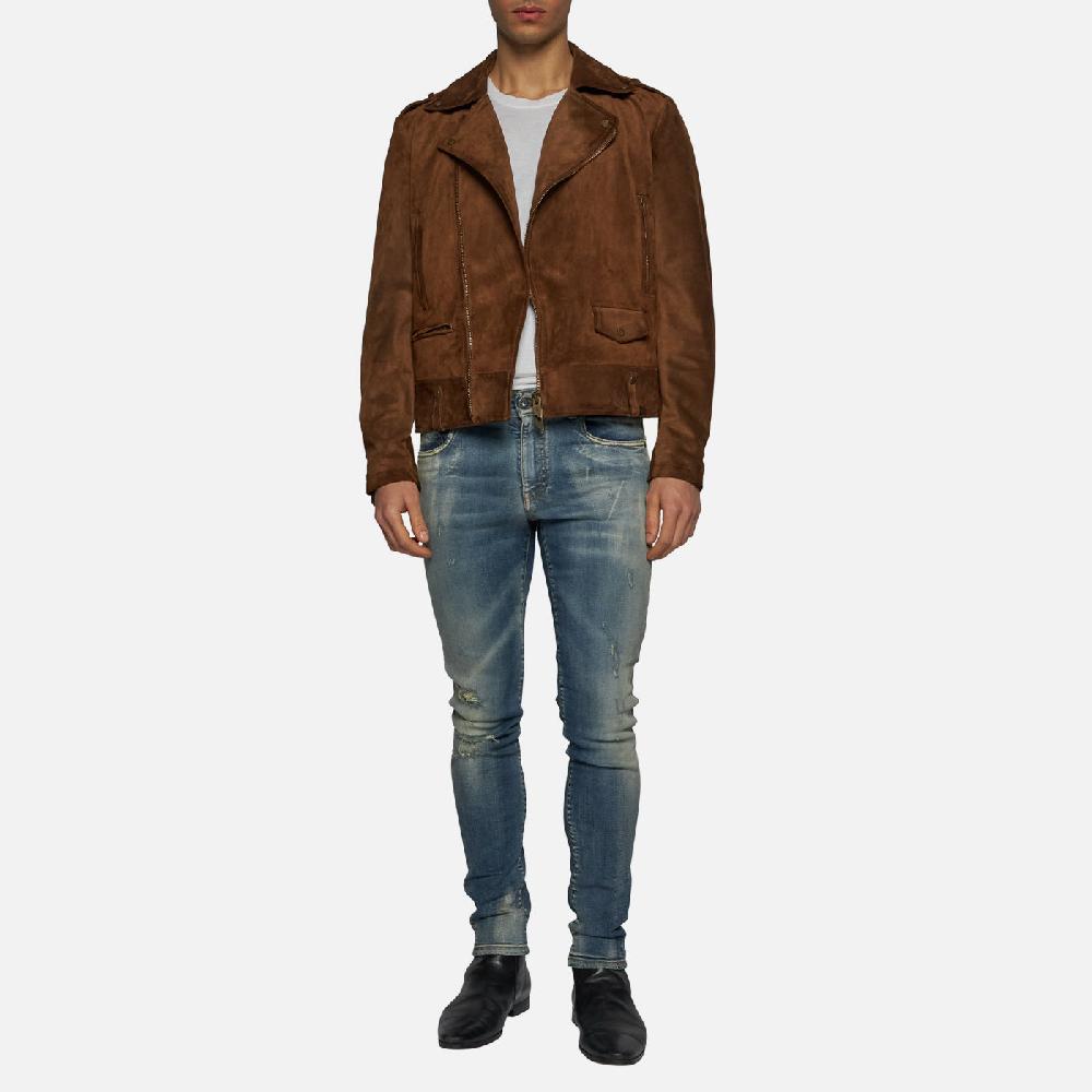 Salvatore Santoro BIKER IN CAMOSCIO - BROWN Outlet