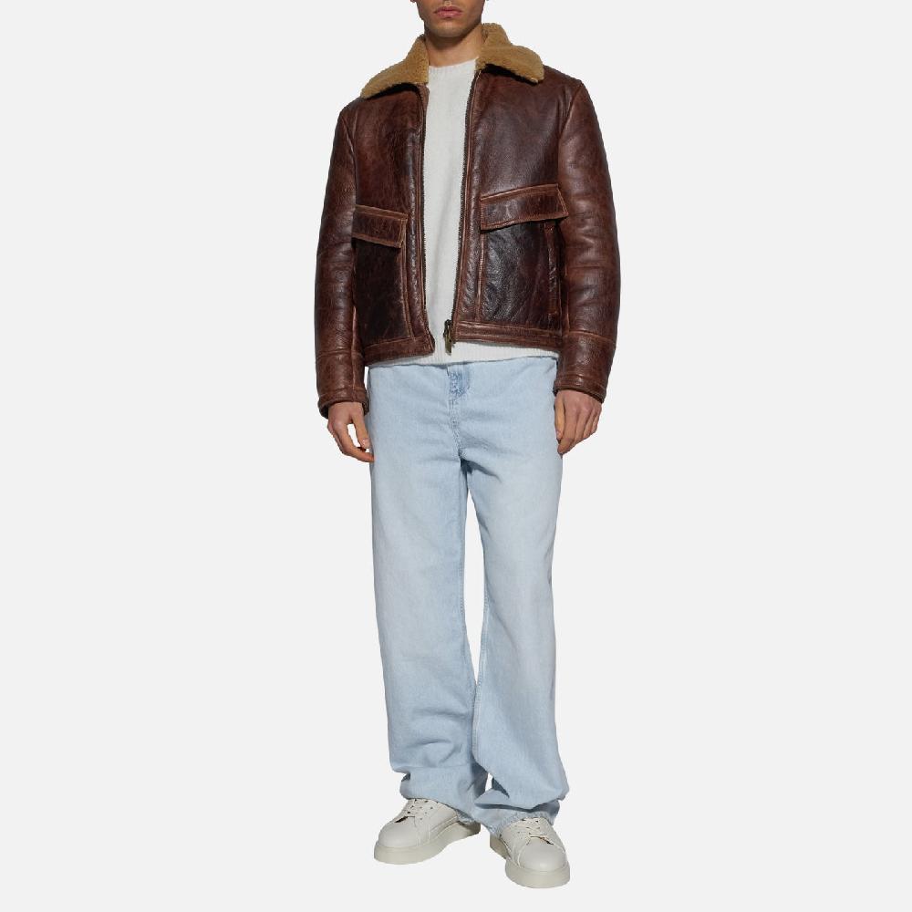 Salvatore Santoro GIACCA IN SHEARLING - T.MORO In Vendita