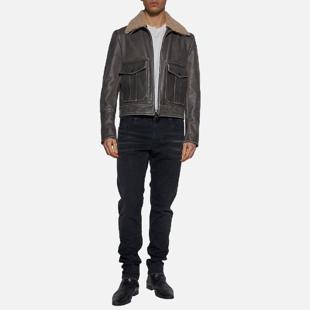 Salvatore Santoro GIACCA IN PELLE - BLACK Offerte