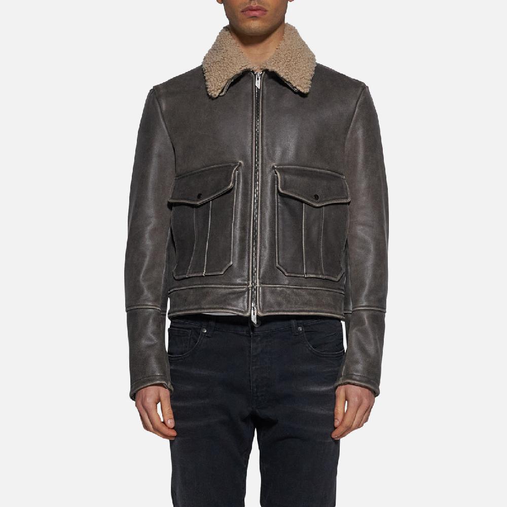 Salvatore Santoro GIACCA IN PELLE - BLACK Offerte