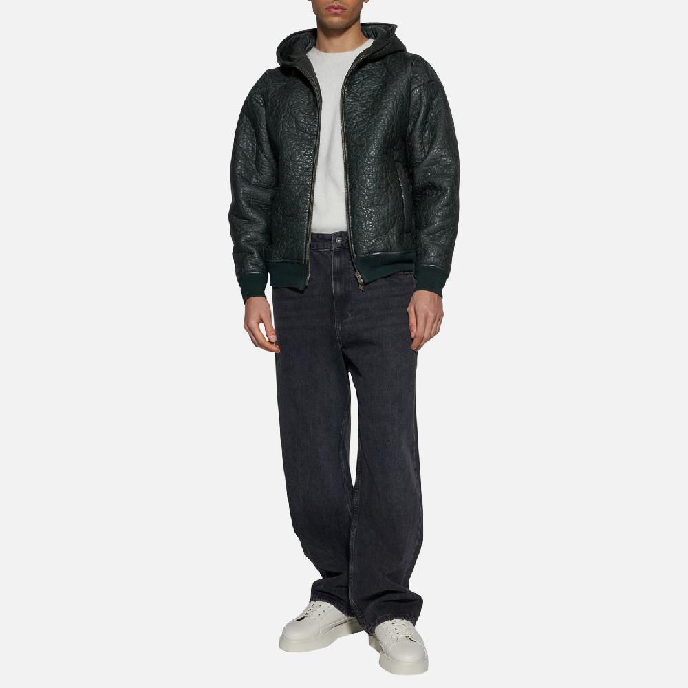 Salvatore Santoro FELPA IN PELLE - DARK GREEN Hotsell
