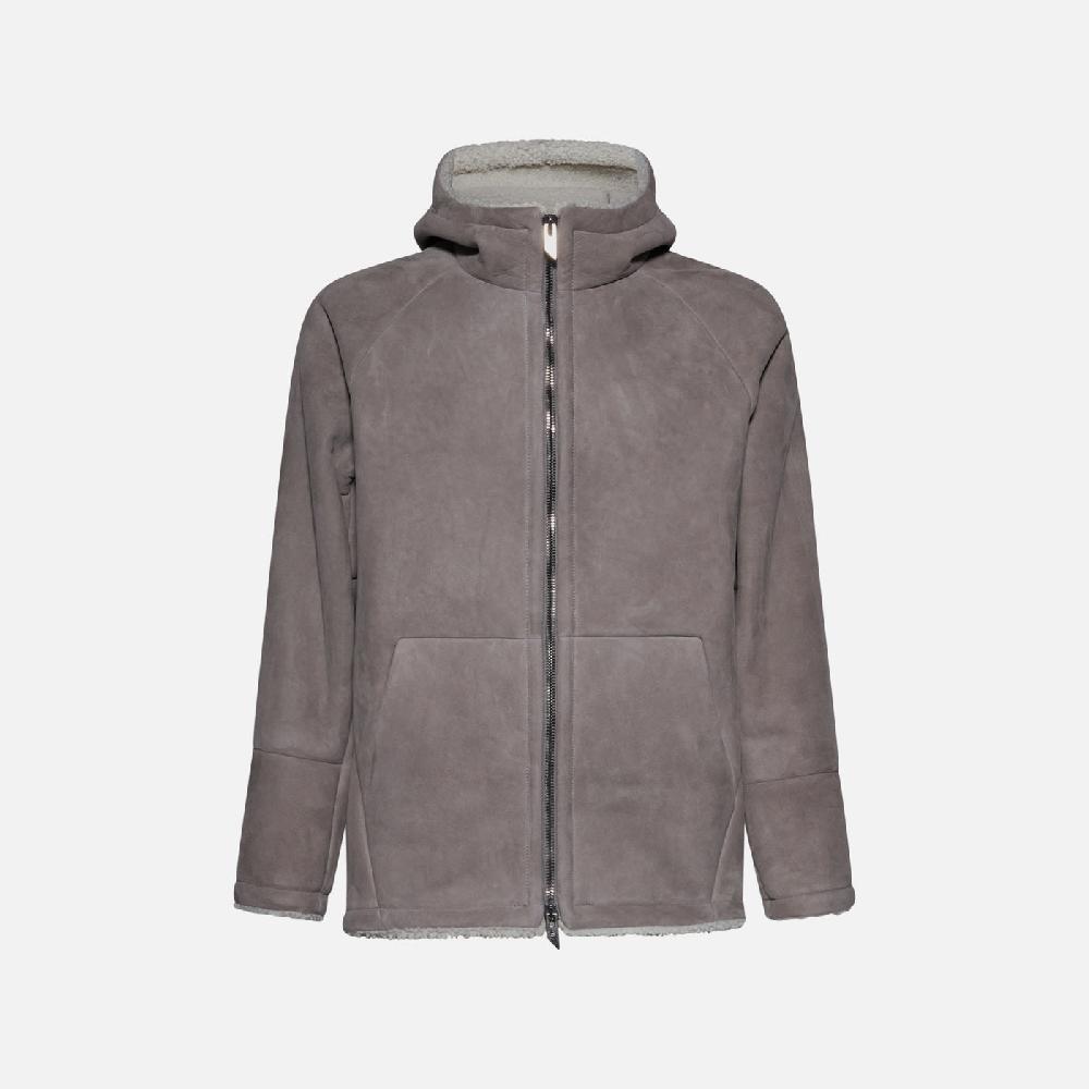 Salvatore Santoro FELPA IN SHEARLING - GREY Saldi Di Fabbrica