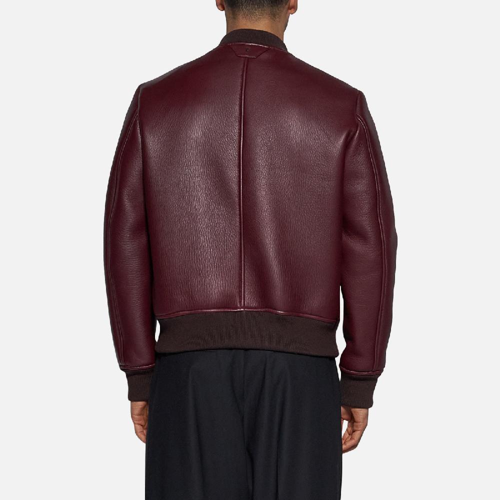 Salvatore Santoro BOMBER IN PELLE - BORDEAUX Vendite Flash
