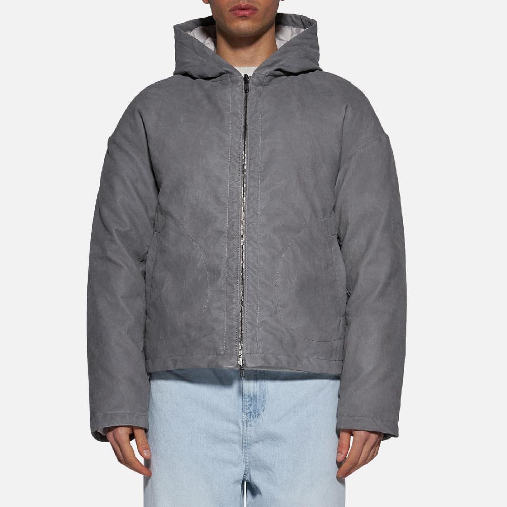 Salvatore Santoro PIUMINO IN PELLE - GREY Negozio