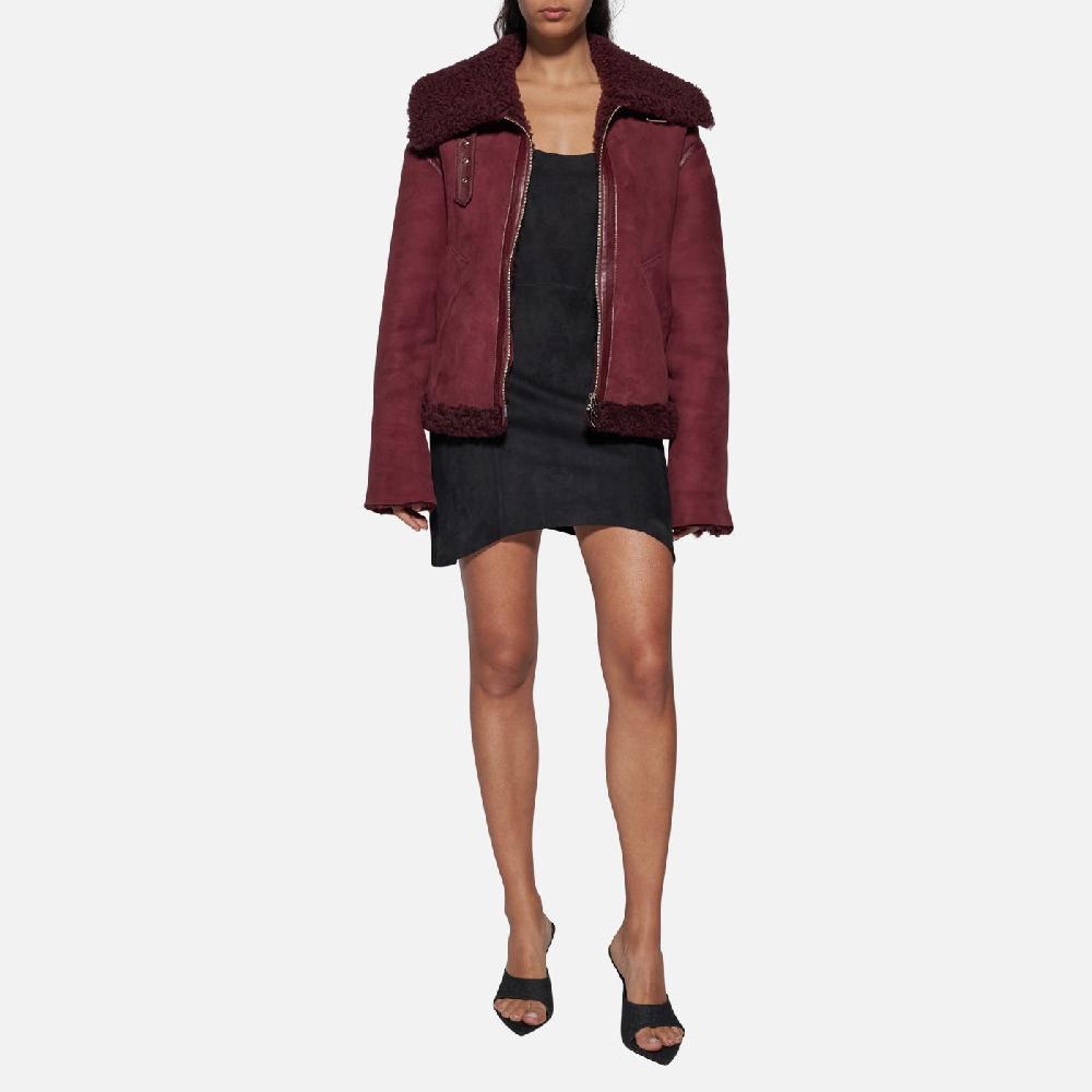 Salvatore Santoro GIACCA IN SHEARLING - BORDEAUX Italy