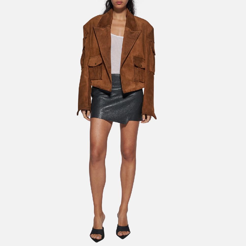 Salvatore Santoro BLAZER IN CAMOSCIO - TOBACCO Pezzi Unici