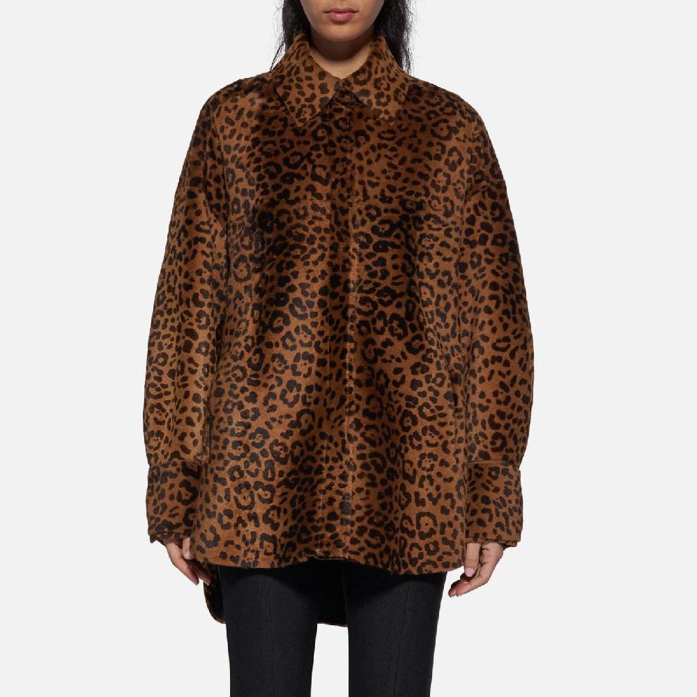 Salvatore Santoro CAMICA IN SHEARLING - BROWN Negozi Online