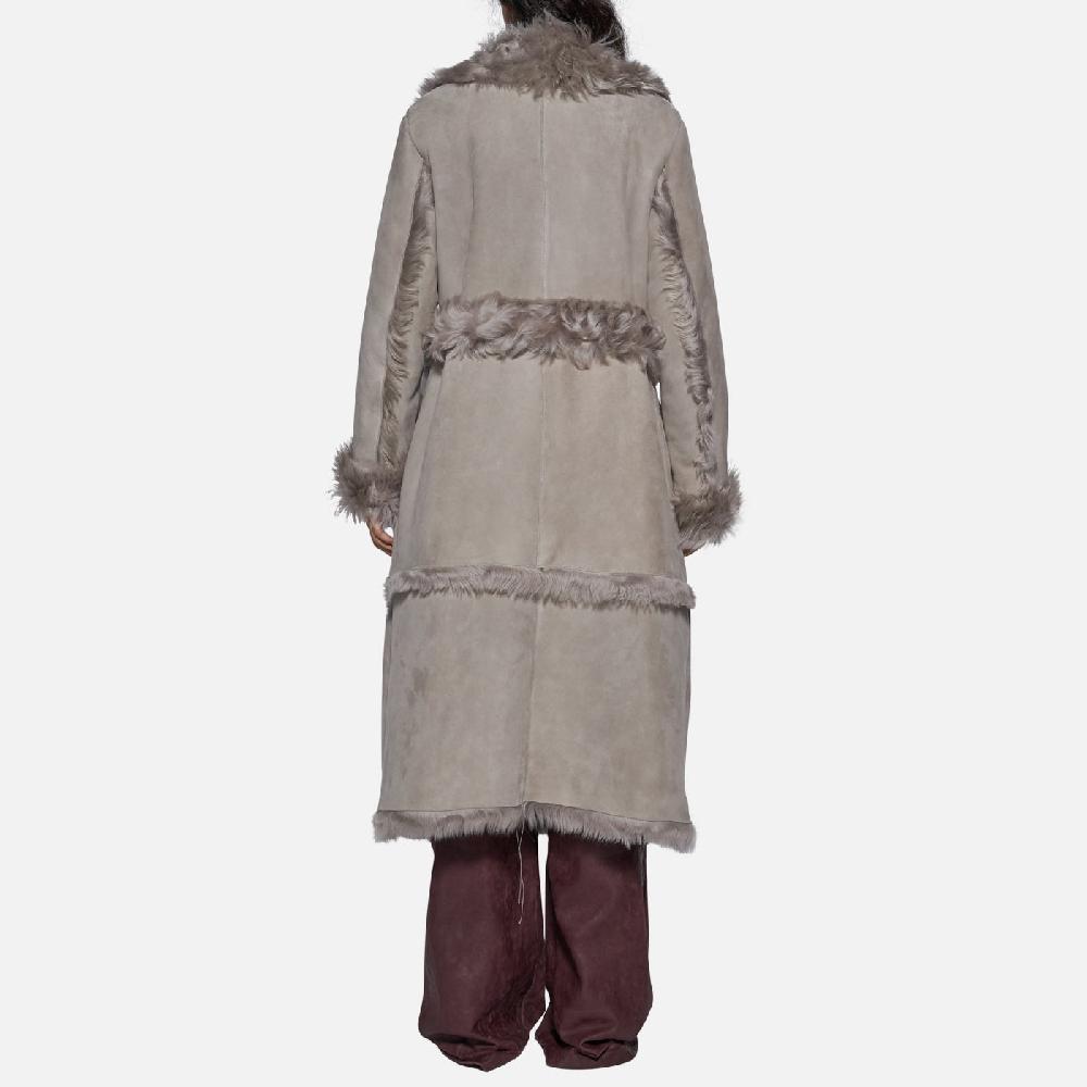 Salvatore Santoro CAPPOTTO IN SHEARLING - GREY Consegna Veloce