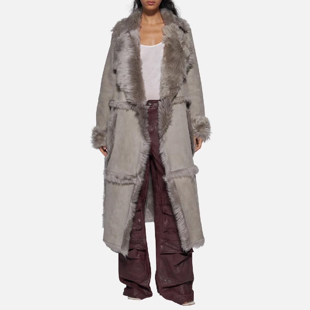 Salvatore Santoro CAPPOTTO IN SHEARLING - GREY Consegna Veloce