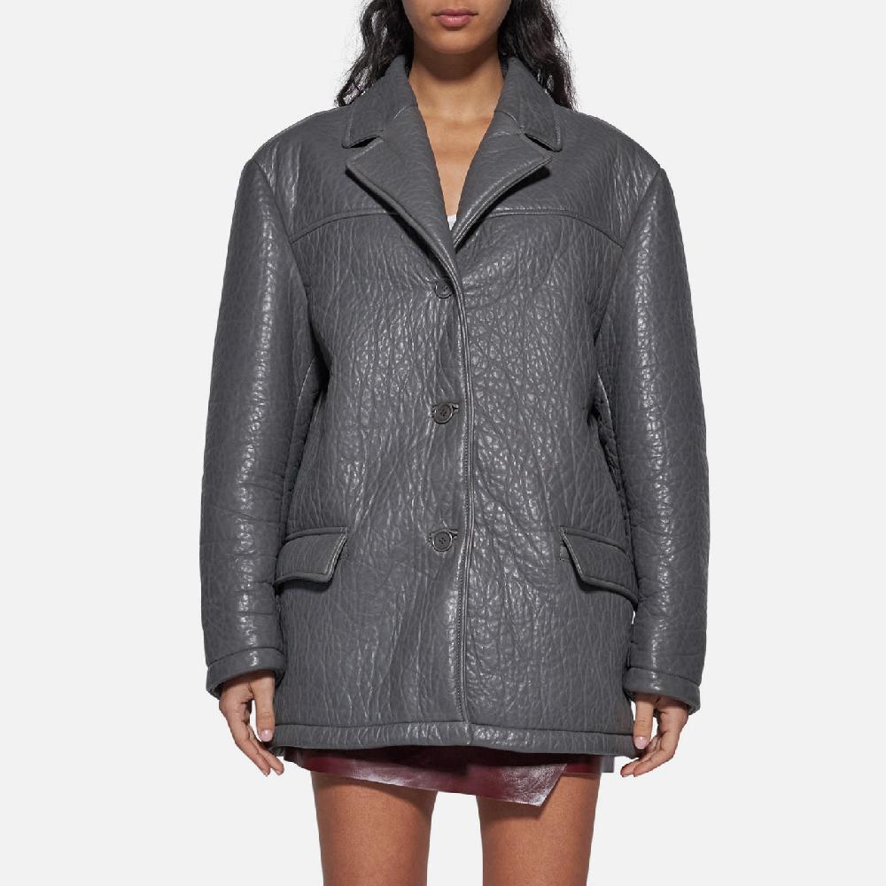 Salvatore Santoro GIACCA IN PELLE - GREY Shopping Online