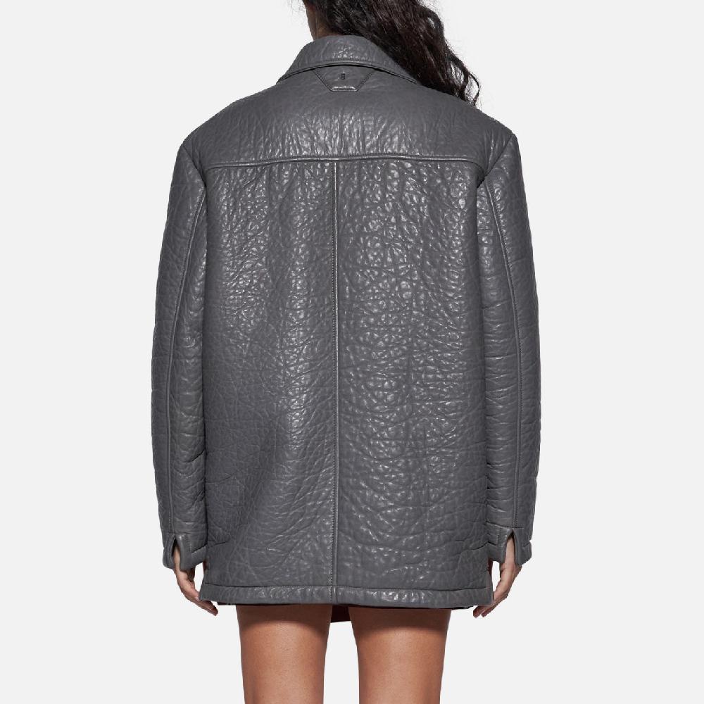 Salvatore Santoro GIACCA IN PELLE - GREY Shopping Online