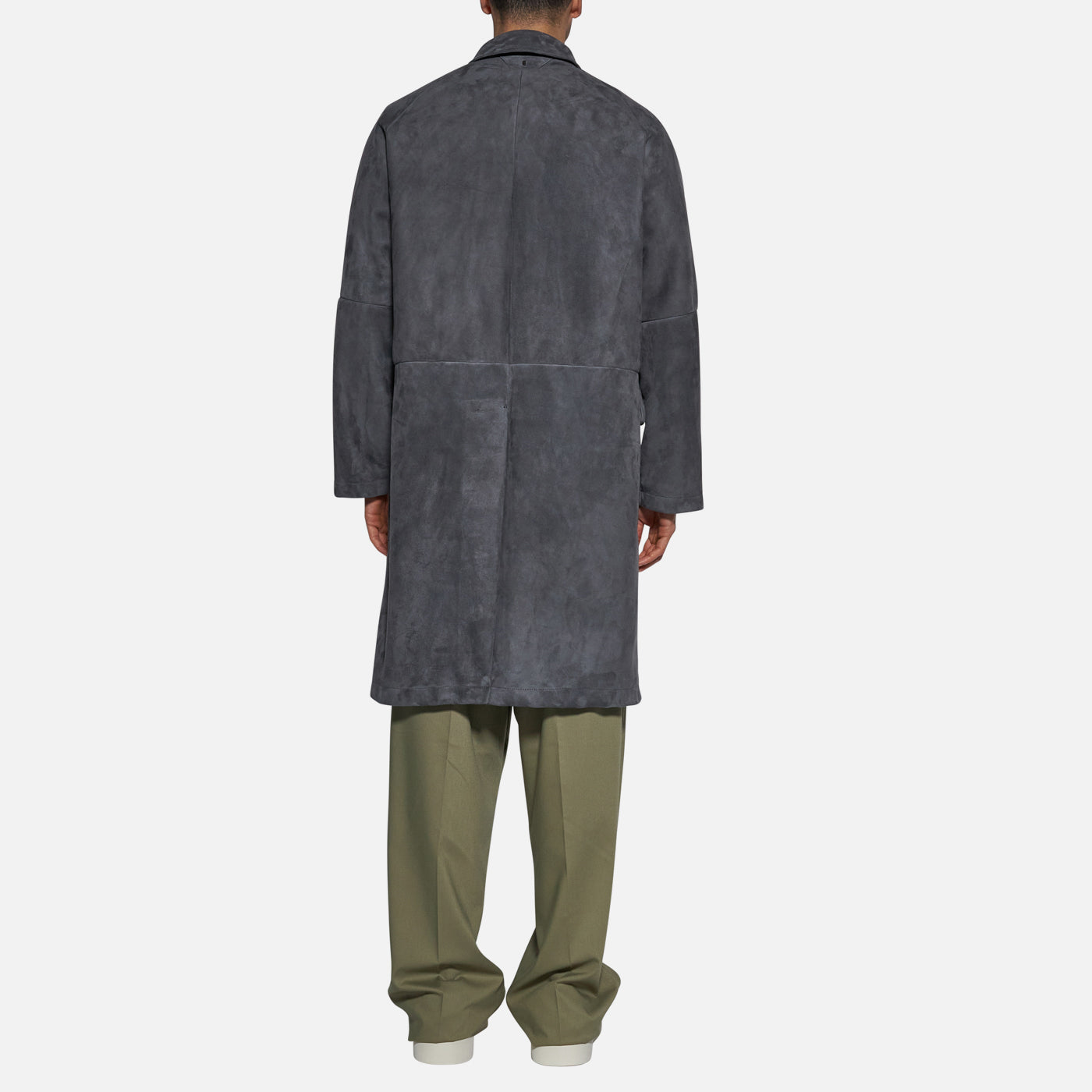 Salvatore Santoro CAPPOTTO IN CAMOSCIO - SMOKE Sottocosto