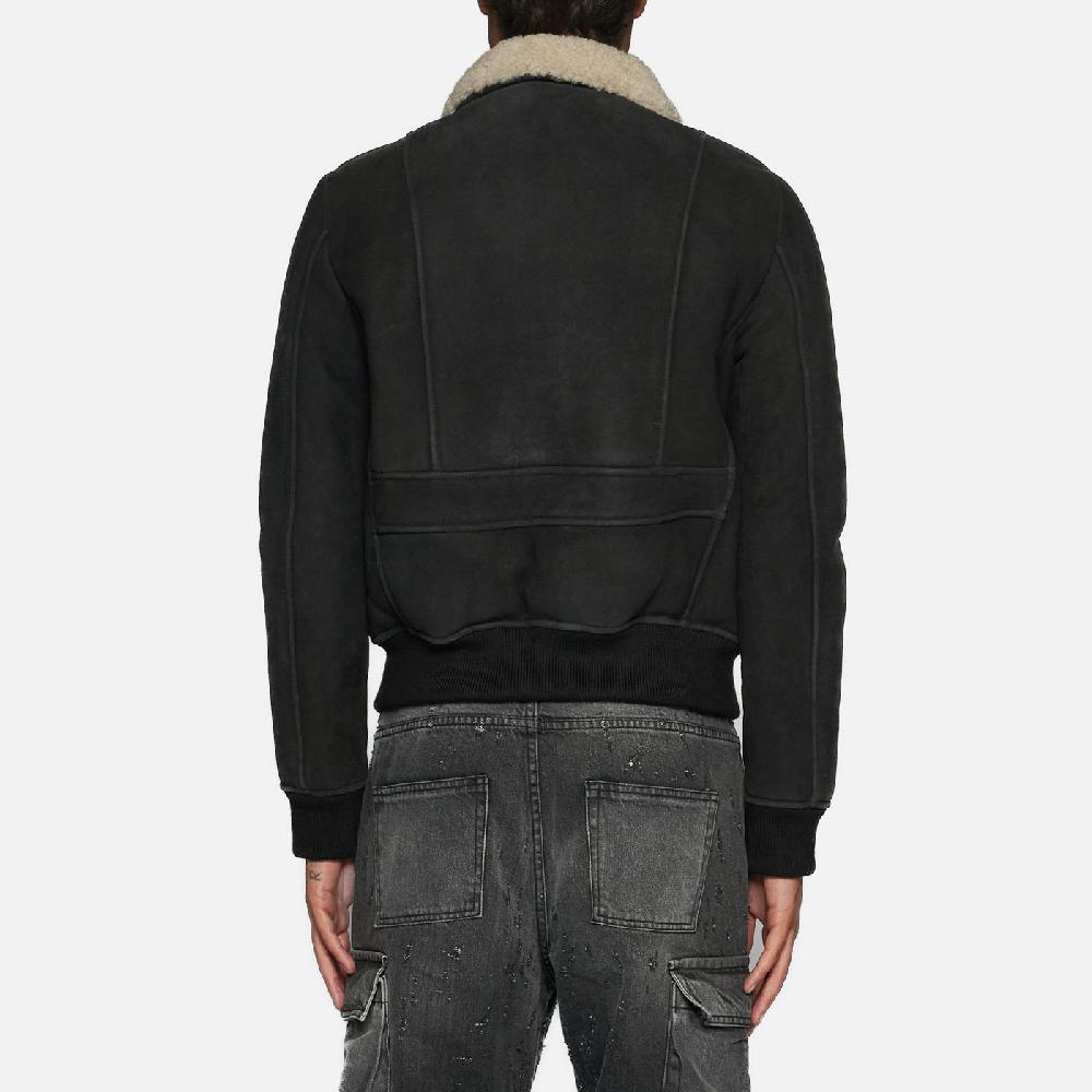 Salvatore Santoro GIACCA IN SHEARLING - BLACK Sconto