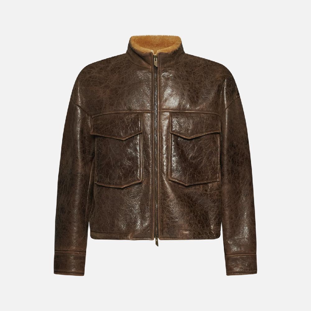 Salvatore Santoro GIACCA IN SHEARLING - BROWN Economico