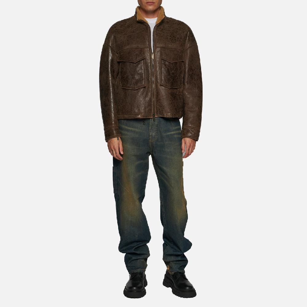 Salvatore Santoro GIACCA IN SHEARLING - BROWN Economico