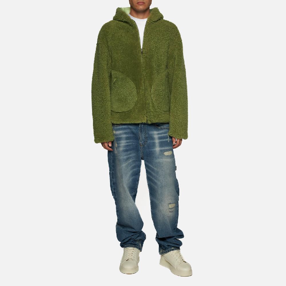 Salvatore Santoro GIACCA IN SHEARLING - GREEN In Vendita
