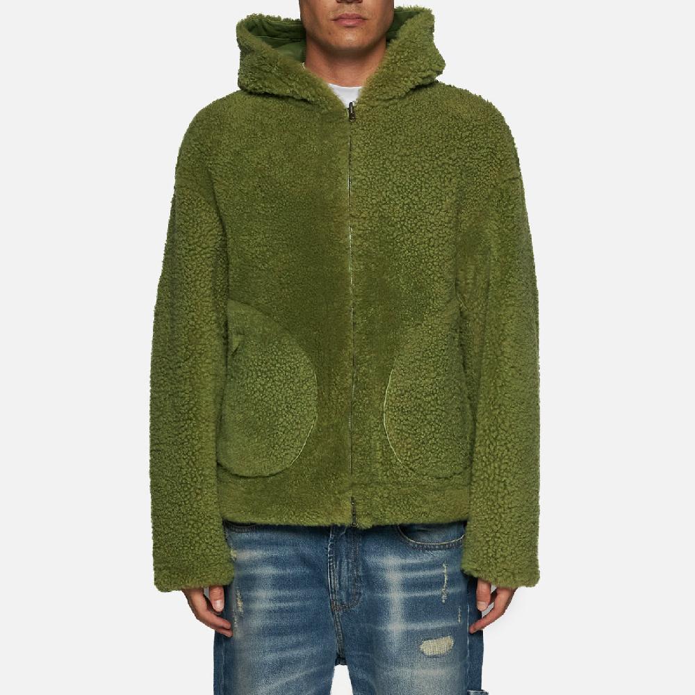 Salvatore Santoro GIACCA IN SHEARLING - GREEN In Vendita