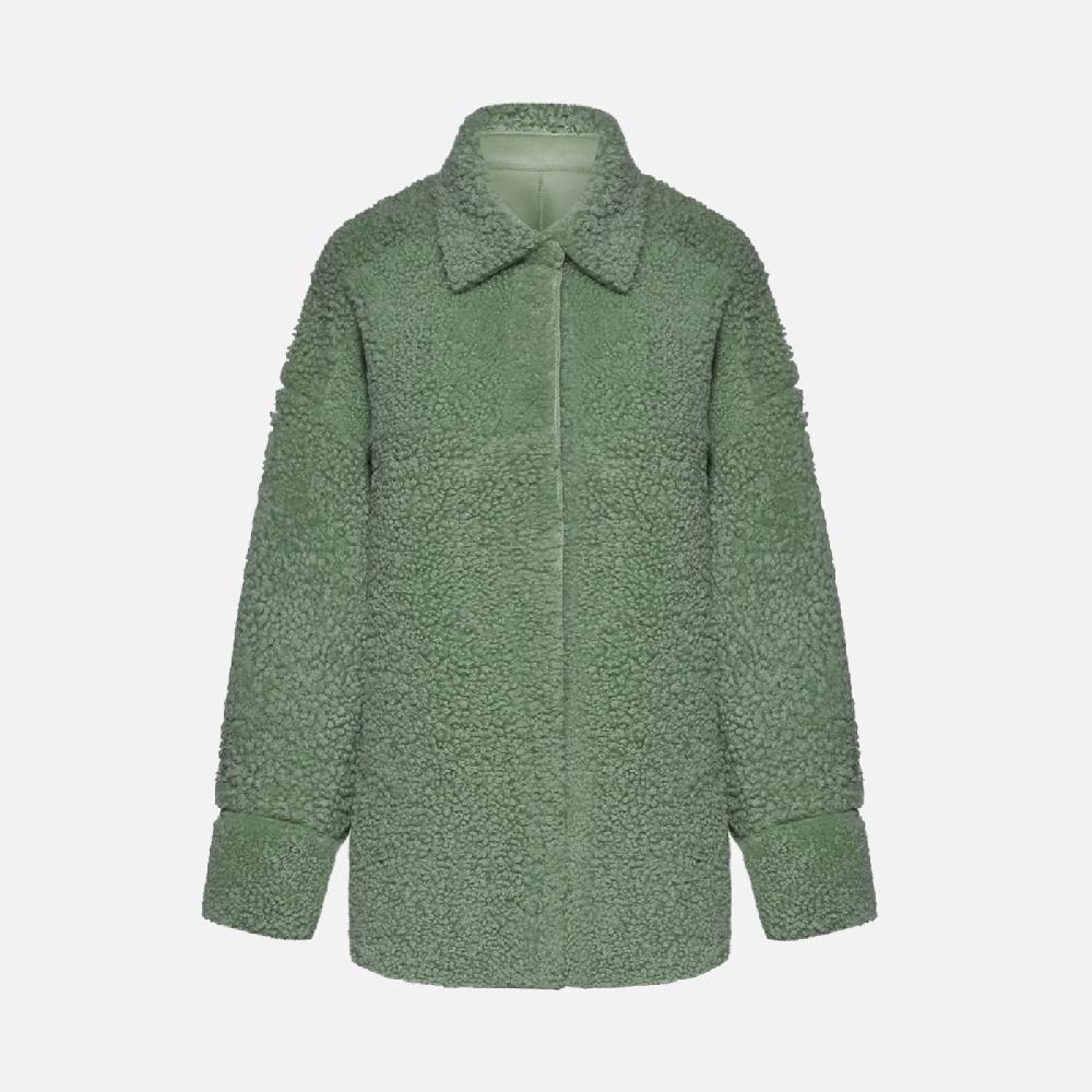 Salvatore Santoro CAMICIA IN SHEARLING - LIGHT GREEN I Più Venduti