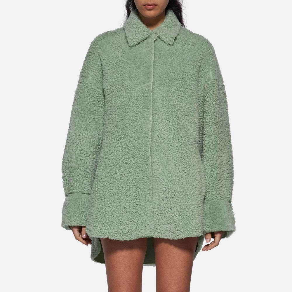 Salvatore Santoro CAMICIA IN SHEARLING - LIGHT GREEN I Più Venduti