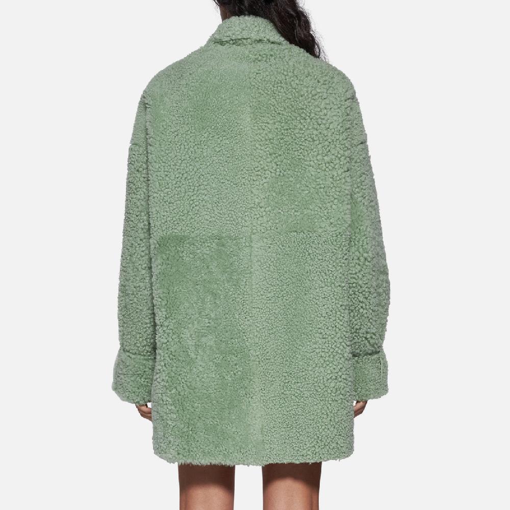 Salvatore Santoro CAMICIA IN SHEARLING - LIGHT GREEN I Più Venduti