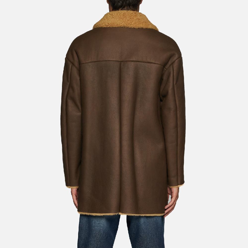 Salvatore Santoro CAPPOTTO IN SHEARLING - BROWN In Saldo