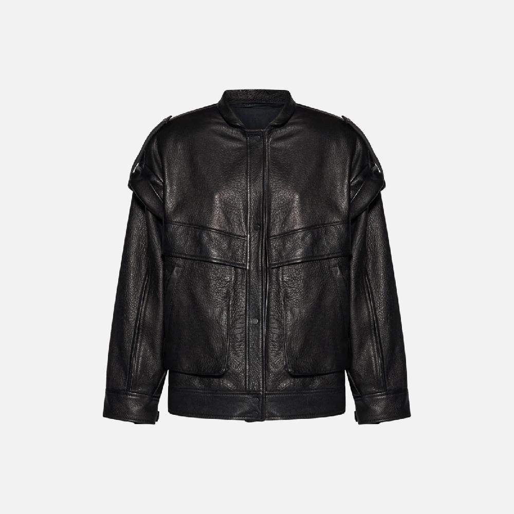 Salvatore Santoro GIACCA IN PELLE - BLACK 2025