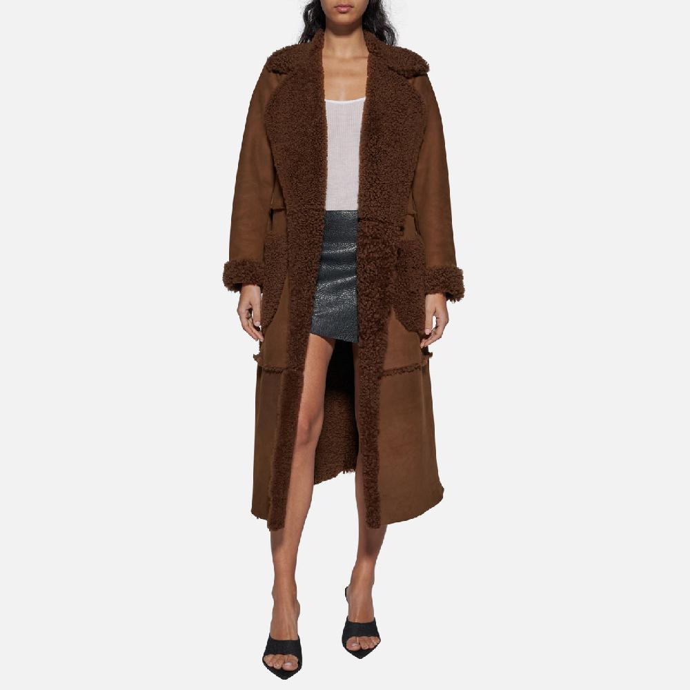 Salvatore Santoro CAPPOTTO IN SHEARLING- BROWN Italia