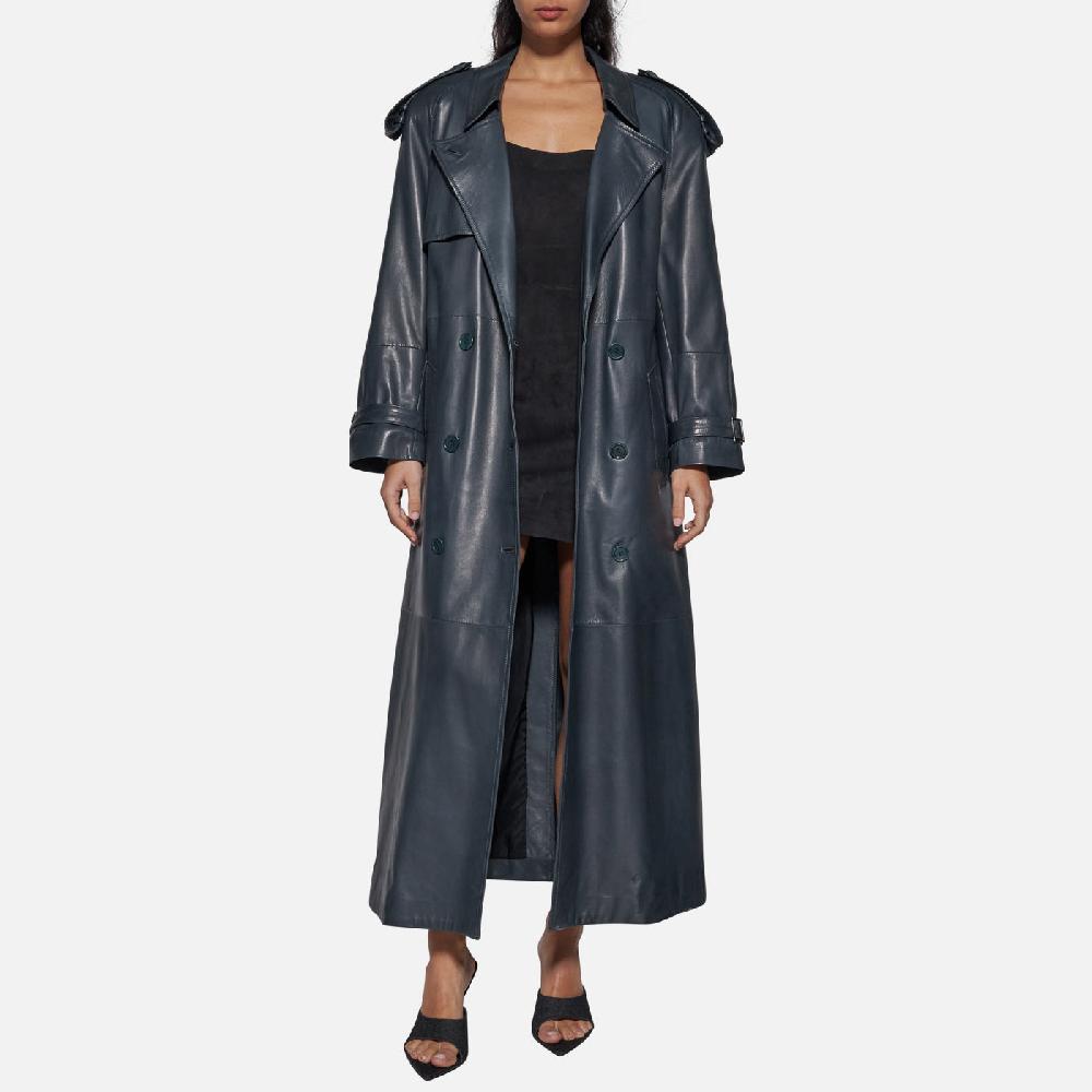 Salvatore Santoro TRENCH IN PELLE - ASFALTO In Linea