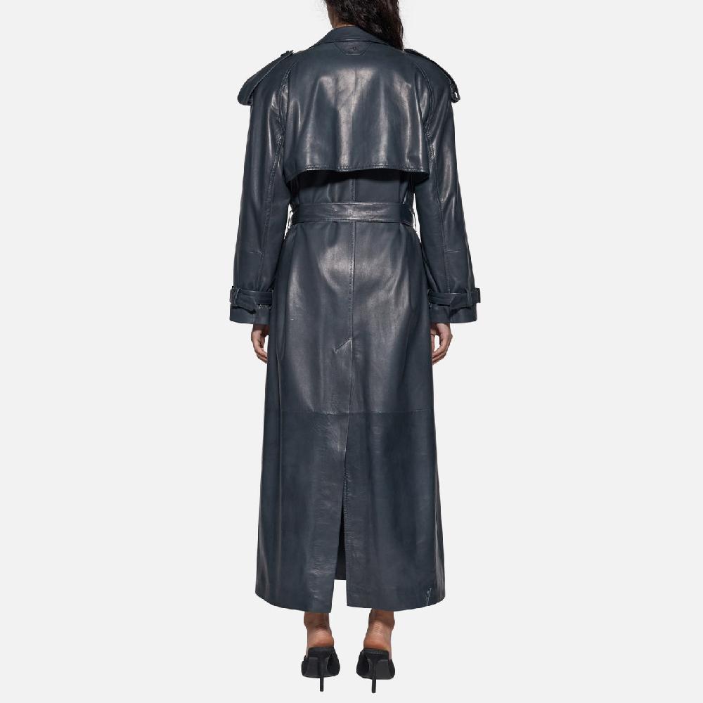 Salvatore Santoro TRENCH IN PELLE - ASFALTO In Linea
