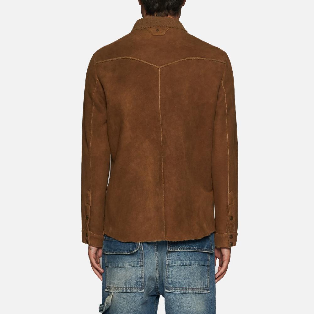 Salvatore Santoro CAMICIA IN SHEARLING - CAMEL Nuovo