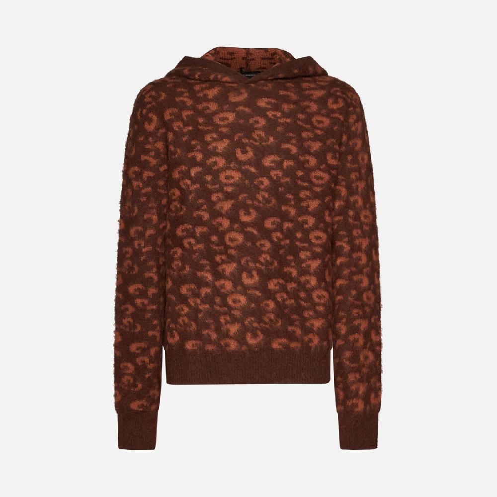Salvatore Santoro MAGLIA CON CAPPUCCIO - BROWN Vendita