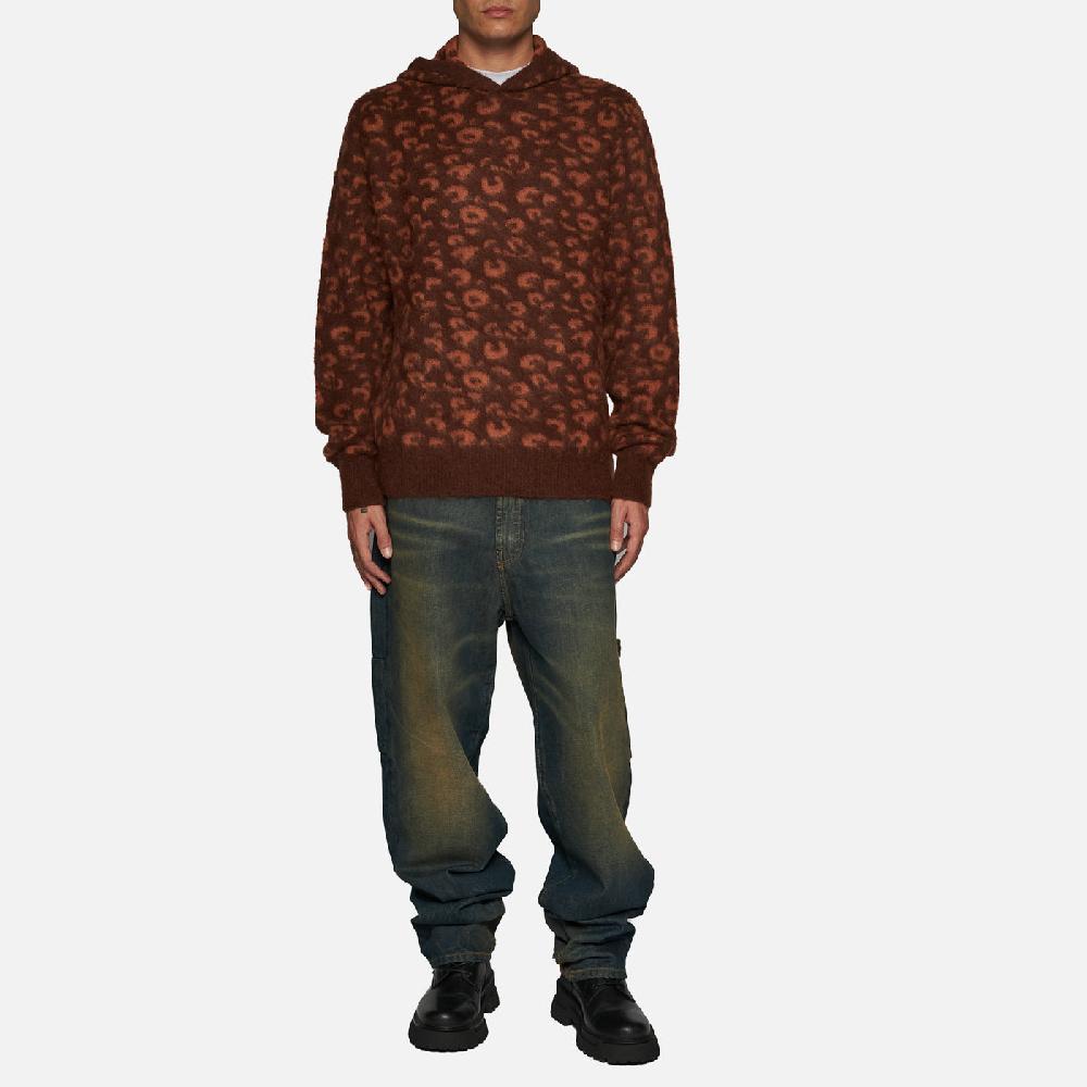 Salvatore Santoro MAGLIA CON CAPPUCCIO - BROWN Vendita