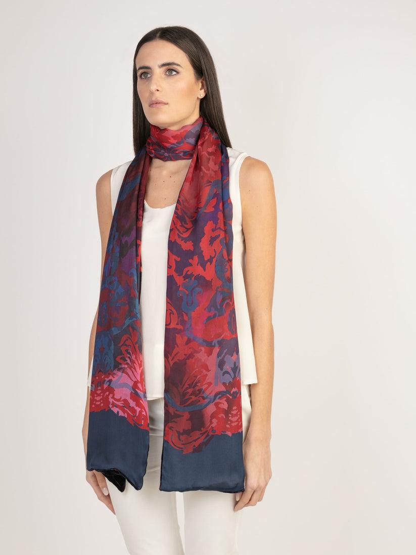 Sans Tabù Stola in seta e viscosa a pois double face “Totem” - Lipstick Shopping Online