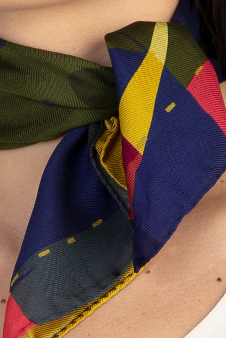Sans Tabù Foulard pura seta "Burn Baby Burn" Prezzo Ridotto
